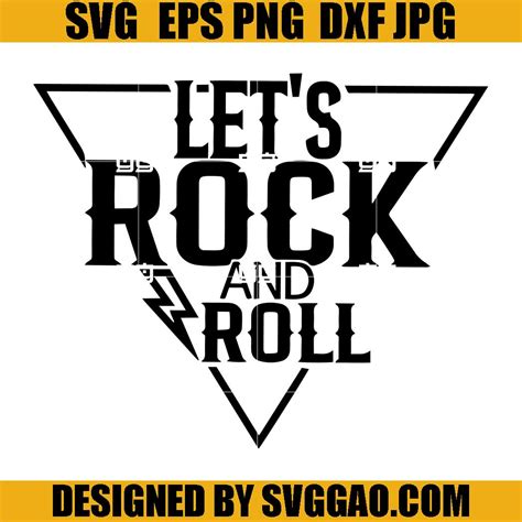 rock and roll svg